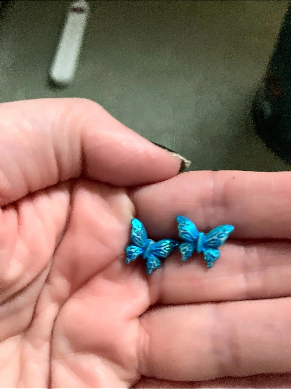 Blue Butterfly Earrings